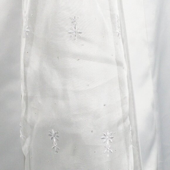 POLY USA Dress Flowergirl Jr Bridesmaid Formal First Communion White Girls Large - Picture 3 of 13